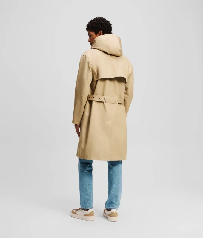 ABRIGO TRENCH CON CAPUCHA ABRIGO TRENCH CON CAPUCHA