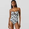 Bañador con estampado de abanicos Bañador con estampado de abanicos