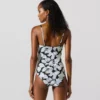 Bañador con estampado de abanicos Bañador con estampado de abanicos