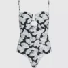Bañador con estampado de abanicos Bañador con estampado de abanicos