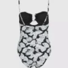 Bañador con estampado de abanicos Bañador con estampado de abanicos