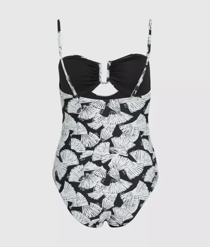 Bañador con estampado de abanicos Bañador con estampado de abanicos