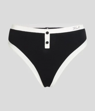 BAÑADOR DE CINTURA ALTA MONOCROMÁTICO