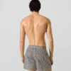 Bañador tipo boardshort con estampado de cuadros Bañador tipo boardshort con estampado de cuadros