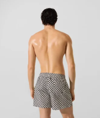Bañador tipo boardshort con estampado de cuadros
