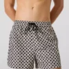 Bañador tipo boardshort con estampado de cuadros Bañador tipo boardshort con estampado de cuadros