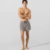 Bañador tipo boardshort con estampado de cuadros Bañador tipo boardshort con estampado de cuadros