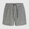 Bañador tipo boardshort con estampado de cuadros Bañador tipo boardshort con estampado de cuadros