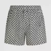 Bañador tipo boardshort con estampado de cuadros Bañador tipo boardshort con estampado de cuadros