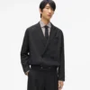 Blazer corto de doble botonadura Blazer corto de doble botonadura