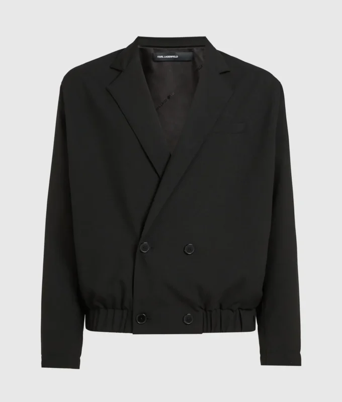 Blazer corto de doble botonadura Blazer corto de doble botonadura