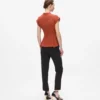BLUSA DE MANGA CORTA CON NUDO BLUSA DE MANGA CORTA CON NUDO
