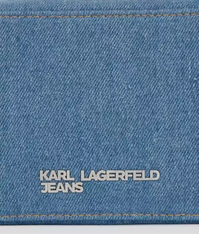 BOLSA PARA CÁMARA DE DENIM CON LOGOTIPO METÁLICO BOLSA PARA CÁMARA DE DENIM CON LOGOTIPO METÁLICO