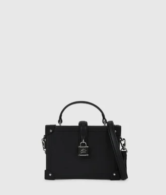 Bolso baúl con candado K/Autograph