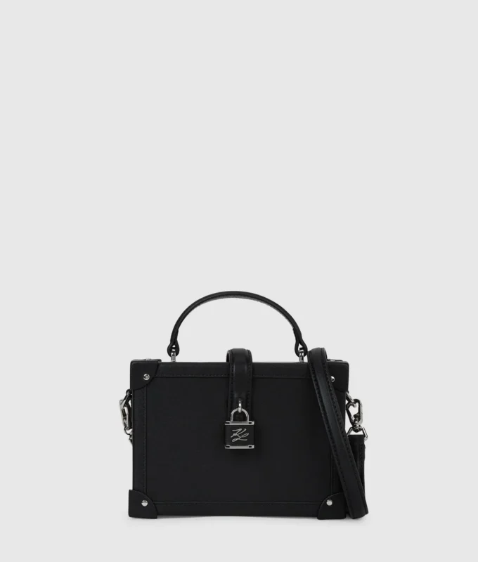 Bolso baúl con candado K/Autograph