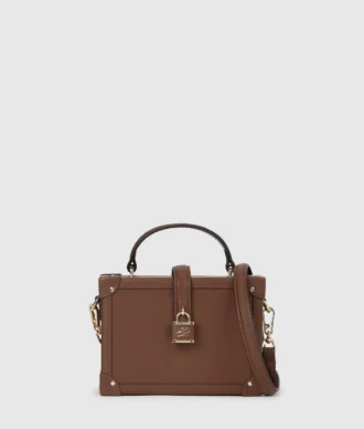 Bolso baúl con candado K/Autograph