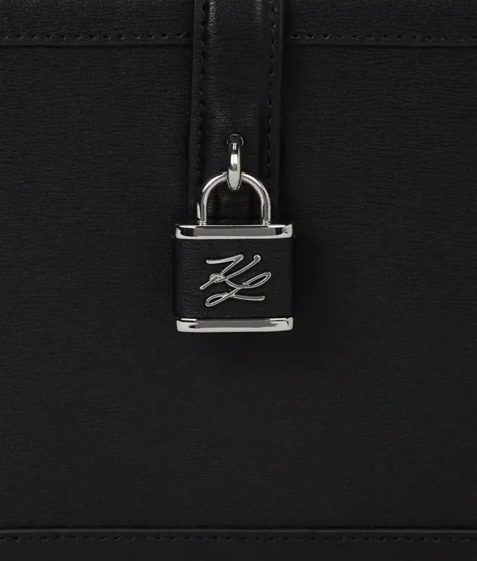 Bolso baúl con candado K/Autograph