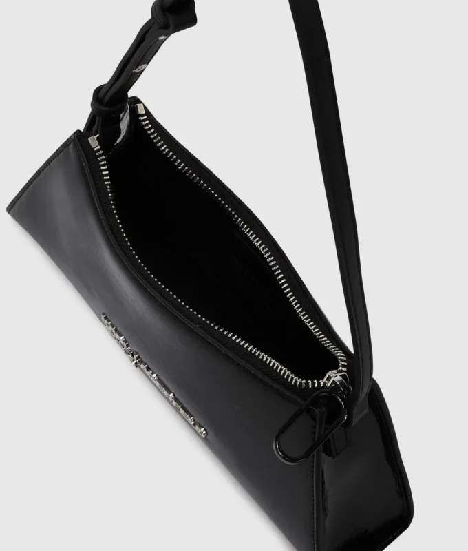 Bolso bandolera con logotipo geométrico brillante Bolso bandolera con logotipo geométrico brillante