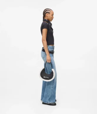 Bolso bandolera con luna de piel de oveja