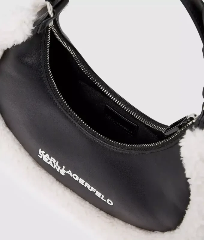 Bolso bandolera con luna de piel de oveja Bolso bandolera con luna de piel de oveja