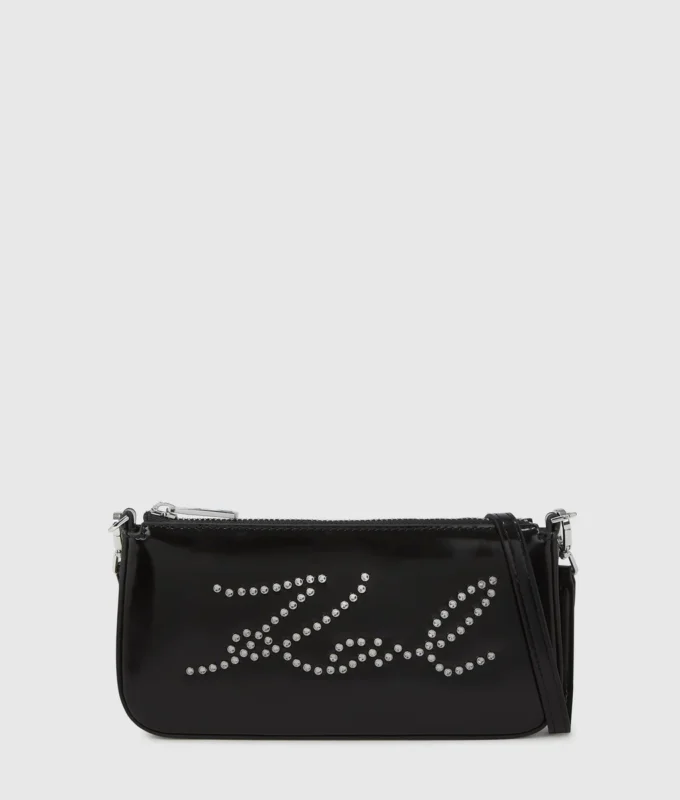Bolso bandolera con tachuelas K/Signature Bolso bandolera con tachuelas K/Signature