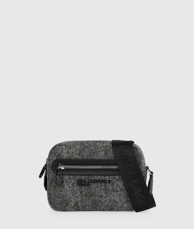 Bolso bandolera de denim lavado Bolso bandolera de denim lavado