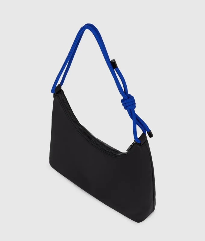 Bolso bandolera de nailon con cordón Bolso bandolera de nailon con cordón