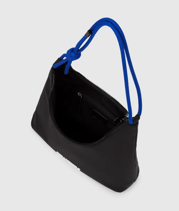 Bolso bandolera de nailon con cordón Bolso bandolera de nailon con cordón