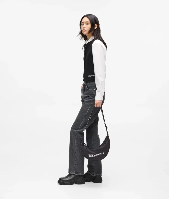 Bolso bandolera de nailon con logotipo Bolso bandolera de nailon con logotipo