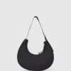 Bolso bandolera de nylon con logo y forma de luna Bolso bandolera de nylon con logo y forma de luna