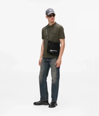 Bolso bandolera fino con logotipo