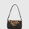 Bolso bandolera K/Hardware con estampado de leopardo Bolso bandolera K/Hardware con estampado de leopardo