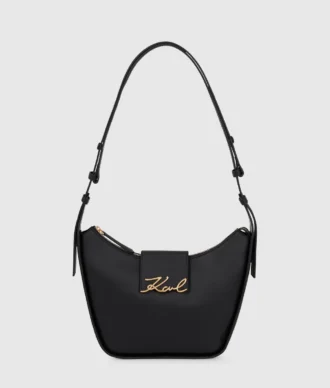 Bolso bandolera mediano con cremallera K/Signature