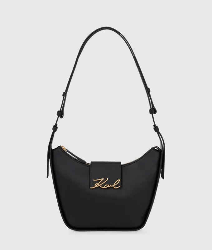 Bolso bandolera mediano con cremallera K/Signature Bolso bandolera mediano con cremallera K/Signature