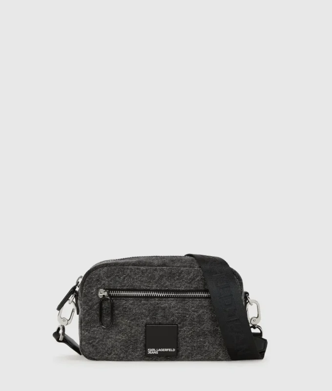 Bolso bandolera para cámara de denim Bolso bandolera para cámara de denim