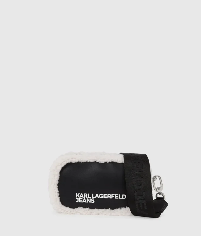 Bolso bandolera para cámara de piel de oveja Bolso bandolera para cámara de piel de oveja