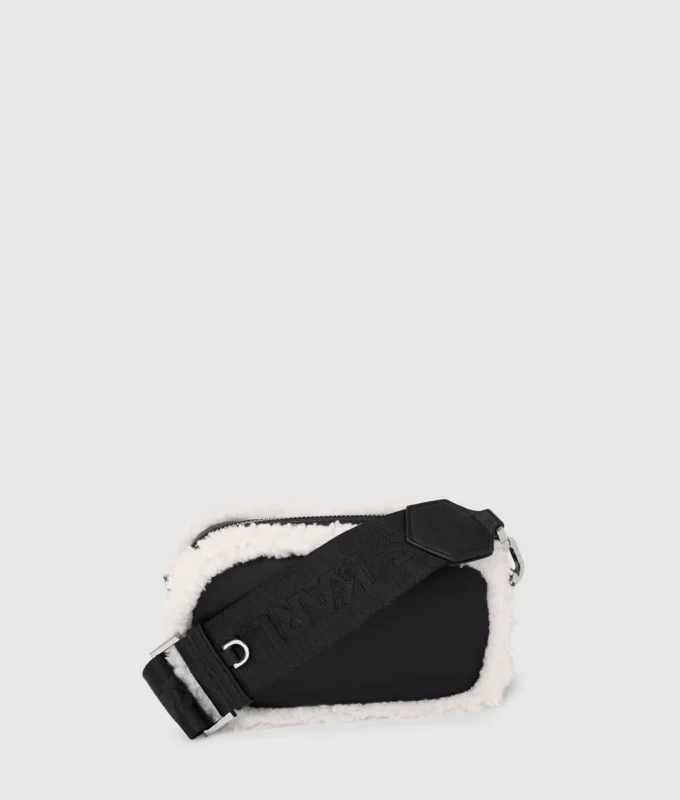 Bolso bandolera para cámara de piel de oveja Bolso bandolera para cámara de piel de oveja