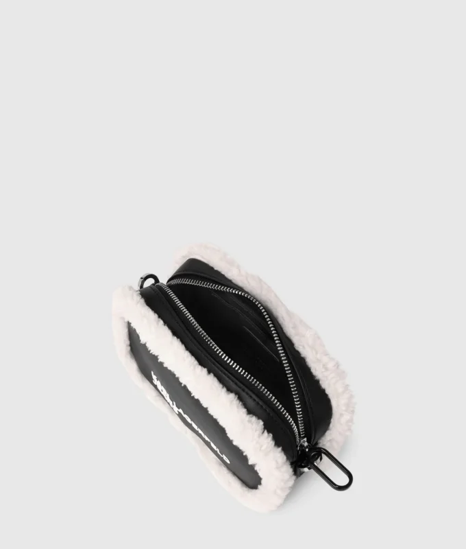 Bolso bandolera para cámara de piel de oveja Bolso bandolera para cámara de piel de oveja