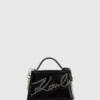 Bolso bandolera pequeño con tachuelas K/Signature Bolso bandolera pequeño con tachuelas K/Signature