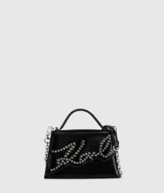 Bolso bandolera pequeño con tachuelas K/Signature