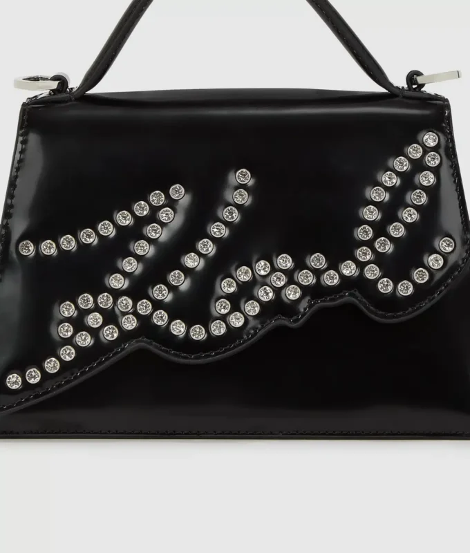Bolso bandolera pequeño con tachuelas K/Signature Bolso bandolera pequeño con tachuelas K/Signature