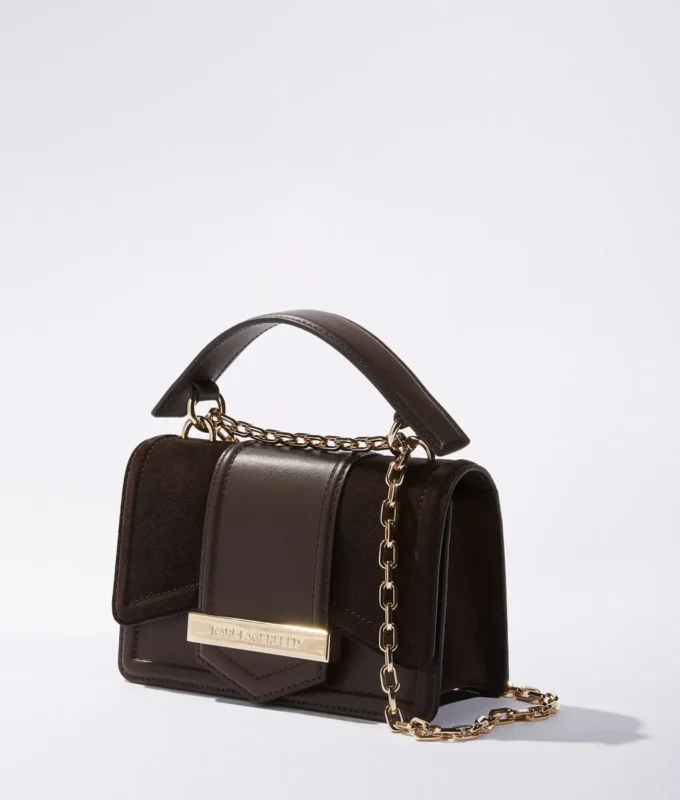 Bolso bandolera pequeño de ante K/Nova Bolso bandolera pequeño de ante K/Nova
