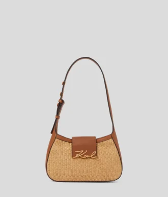 Bolso bandolera pequeño tejido K/Signature