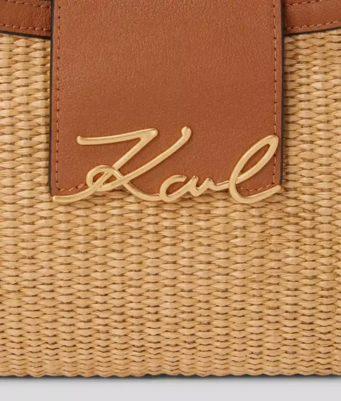 Bolso bandolera pequeño tejido K/Signature