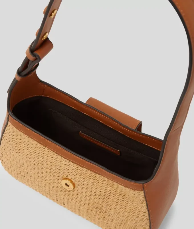 Bolso bandolera pequeño tejido K/Signature