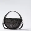 Bolso bandolera redondo con lentejuelas K/Signature