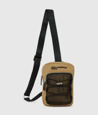 Bolso bandolera utilitario con cordón