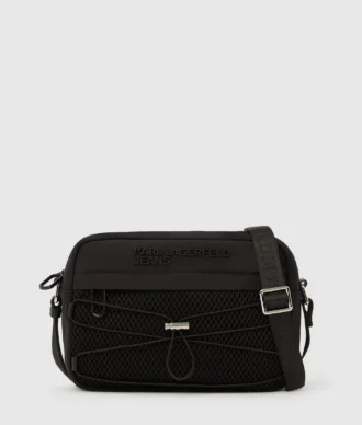Bolso bandolera utilitario con cordón