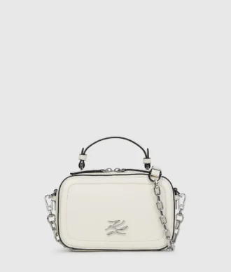 Bolso con asa superior y cadena K/Autograph