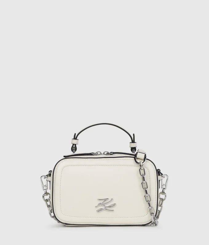 Bolso con asa superior y cadena K/Autograph Bolso con asa superior y cadena K/Autograph